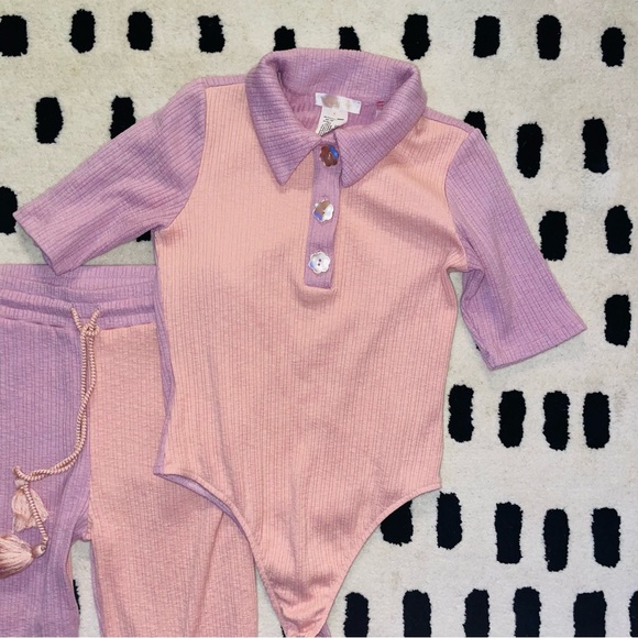 LoveShackFancy Lynx bodysuit with matching Flores pants Medium - Picture 5 of 9